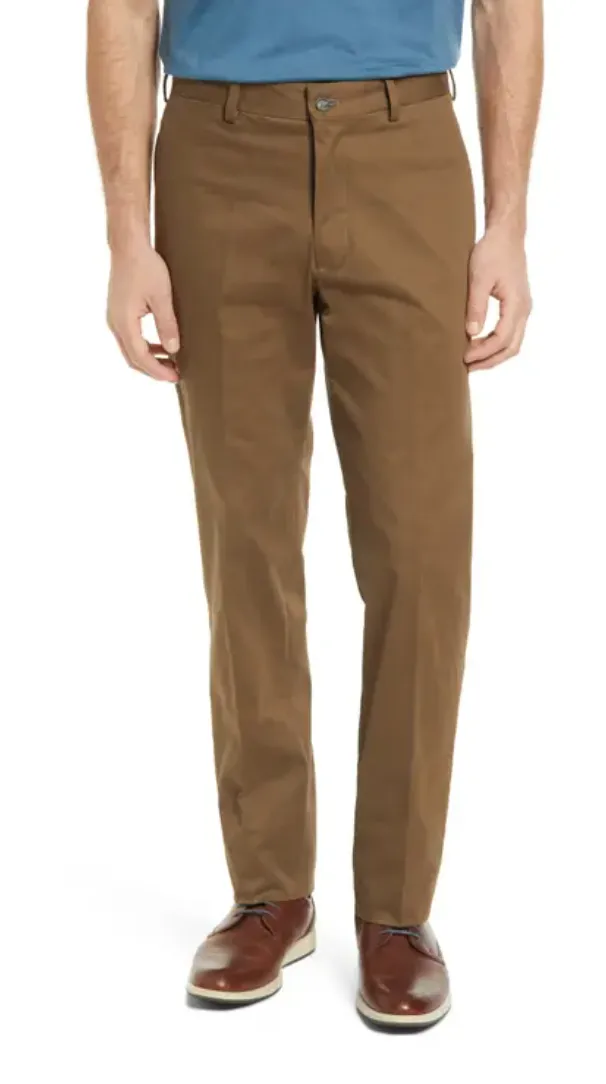 Charleston Khakis Stretch Sateen<br>Flat Front<br>Regular Rise