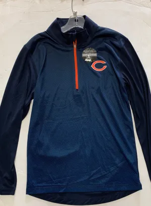 Chicago Bears Majestic Navy "Intimidating" Reflective 1/4-Zip