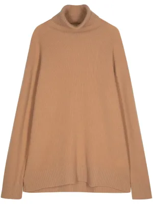 COLLO ALTO ROLL-NECK RIBBED JUMPER