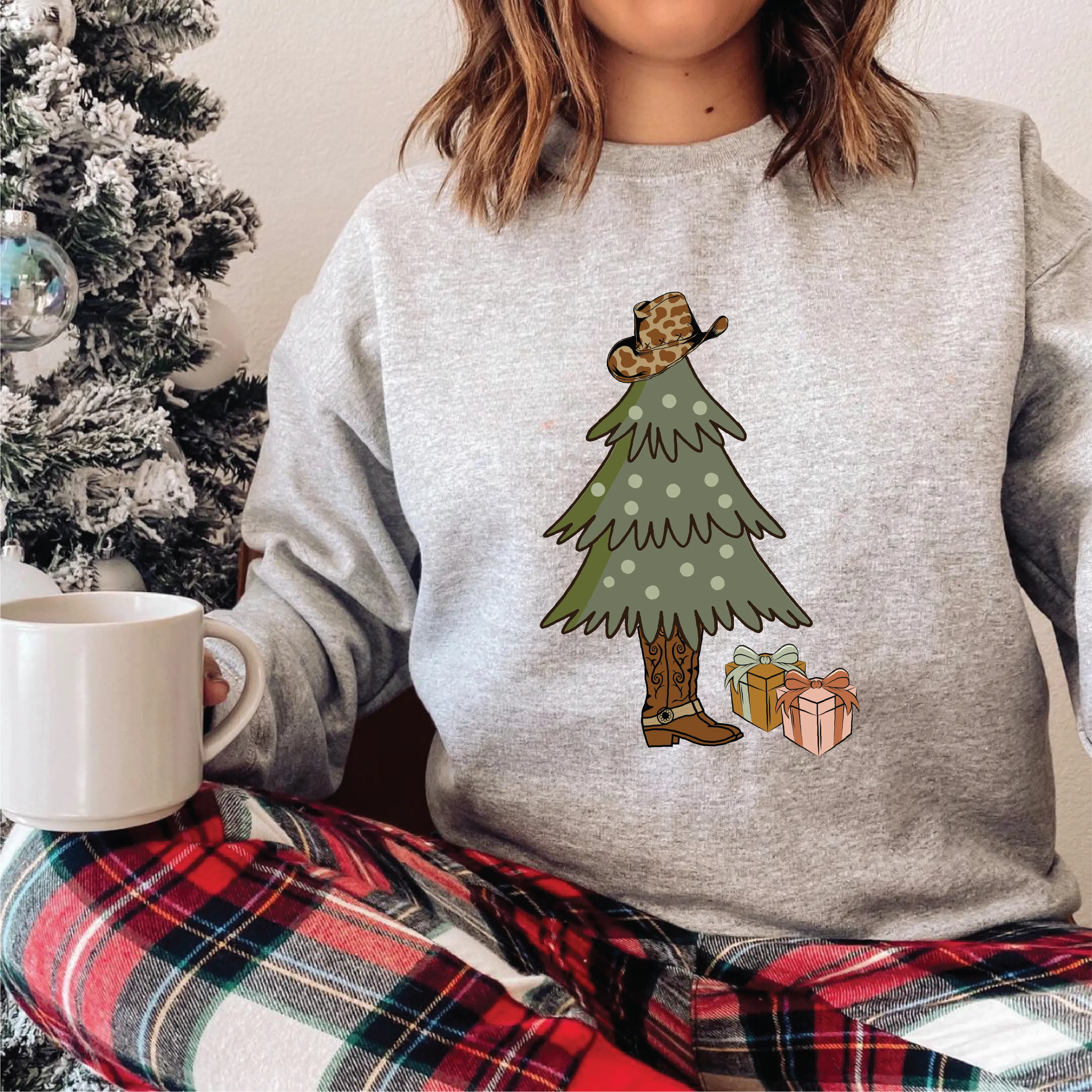 Country Christmas Tree Sweatshirts