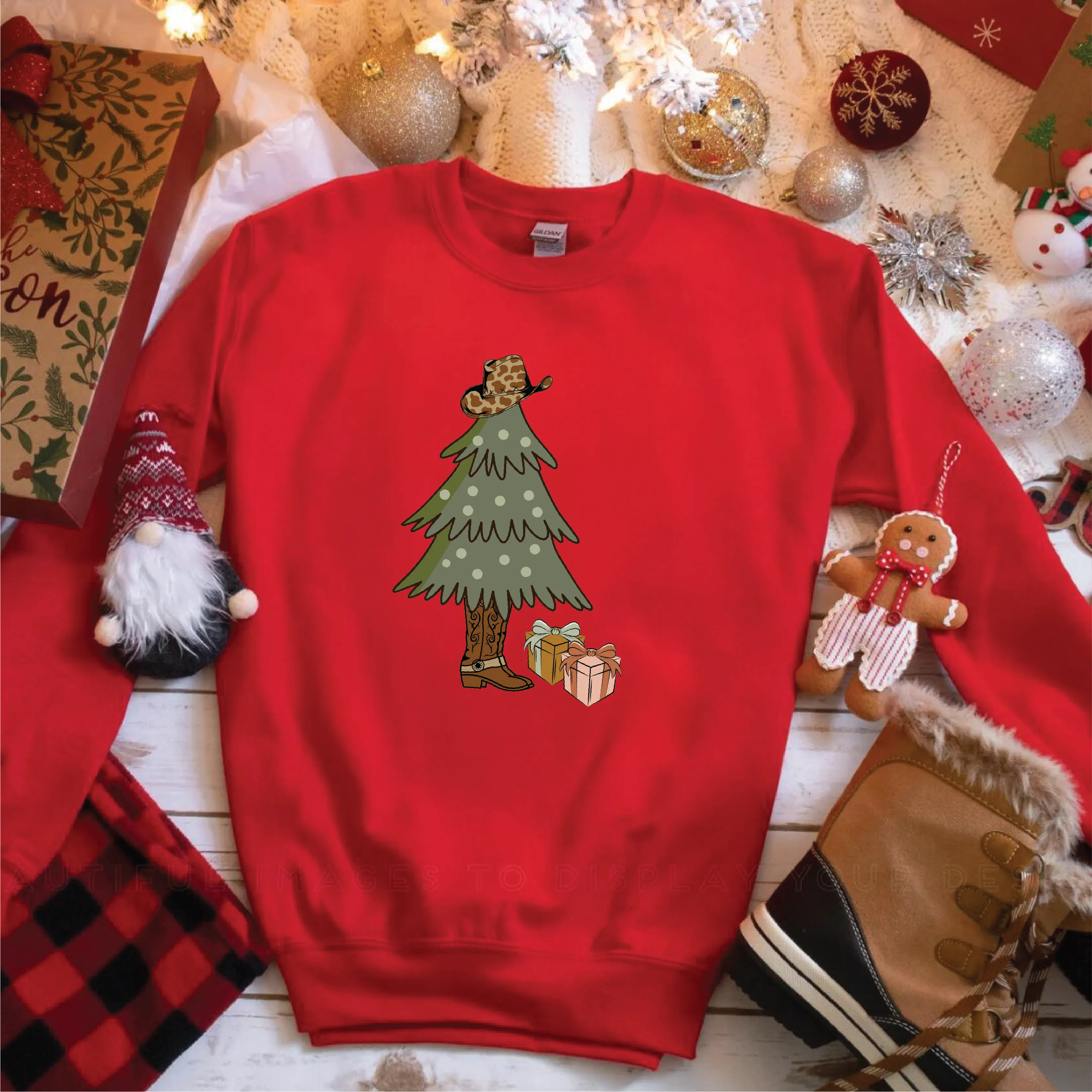 Country Christmas Tree Sweatshirts