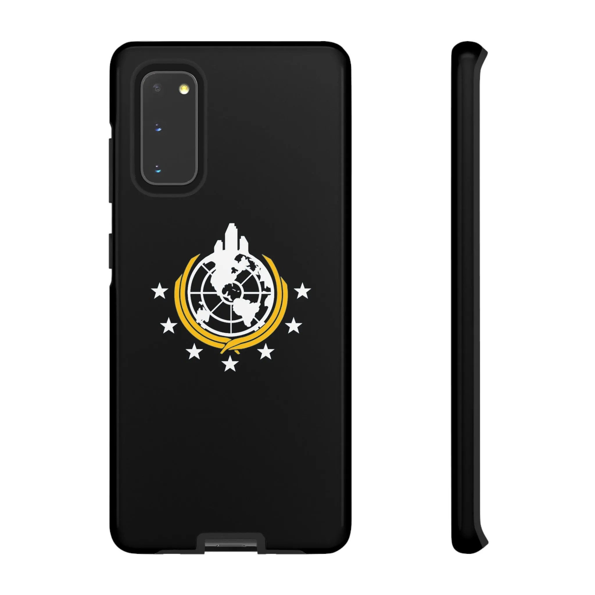 Helldivers 2 Superearth Flag Black Edition Tough Phone Cases Helldiver Gift For Him Her Gamer Game Gifts Birthday Mobile Case Cool Cute Funny Christmas Valentine's