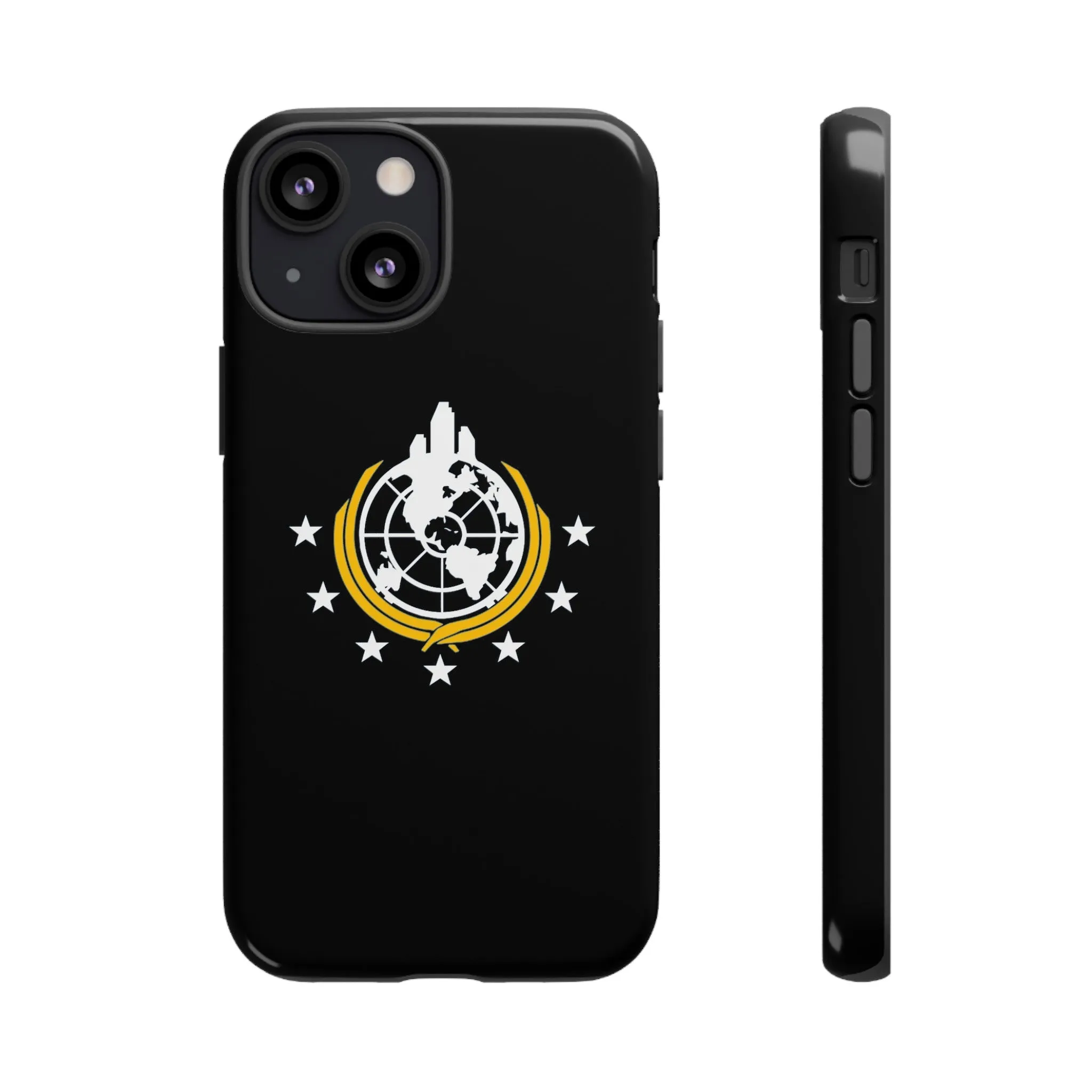 Helldivers 2 Superearth Flag Black Edition Tough Phone Cases Helldiver Gift For Him Her Gamer Game Gifts Birthday Mobile Case Cool Cute Funny Christmas Valentine's