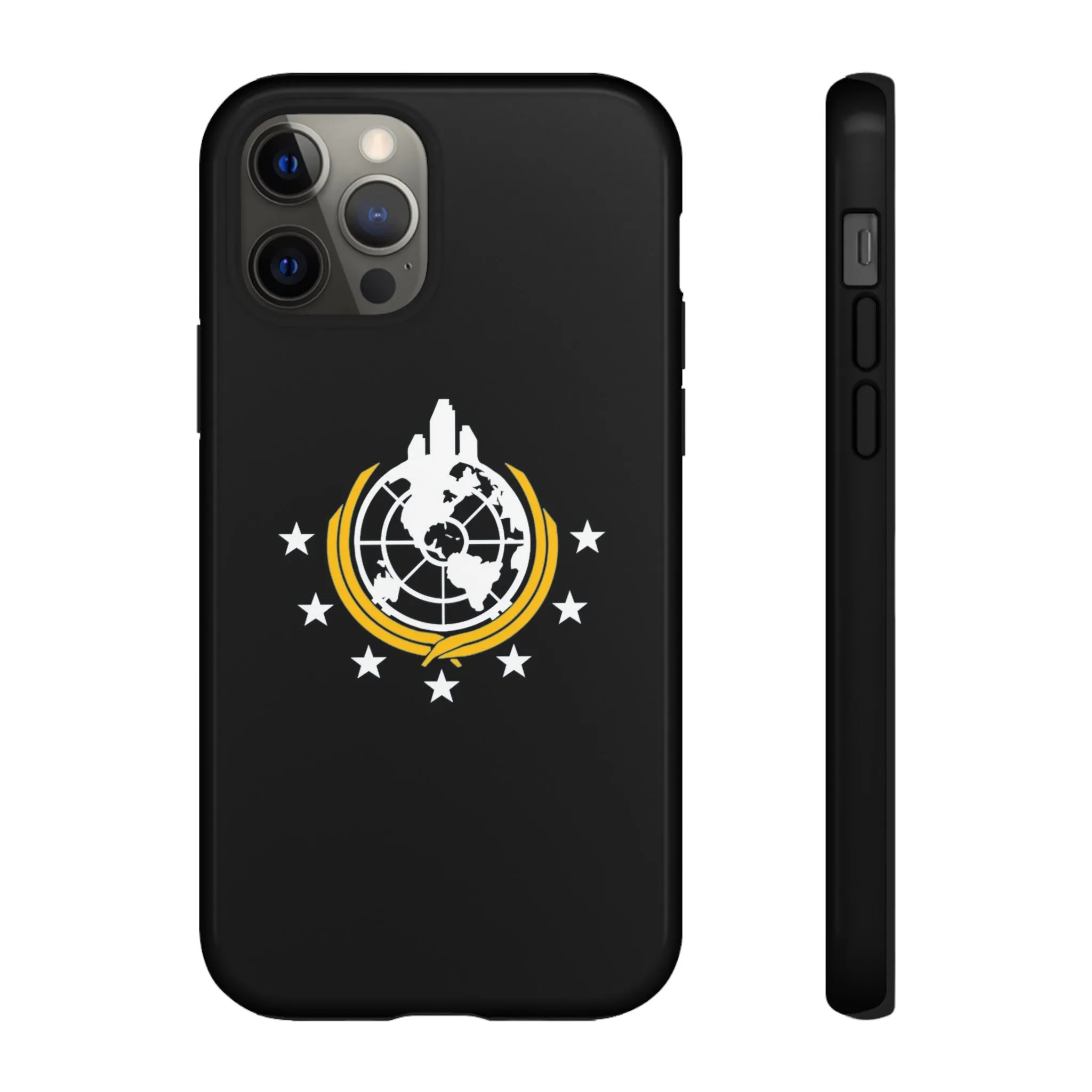 Helldivers 2 Superearth Flag Black Edition Tough Phone Cases Helldiver Gift For Him Her Gamer Game Gifts Birthday Mobile Case Cool Cute Funny Christmas Valentine's