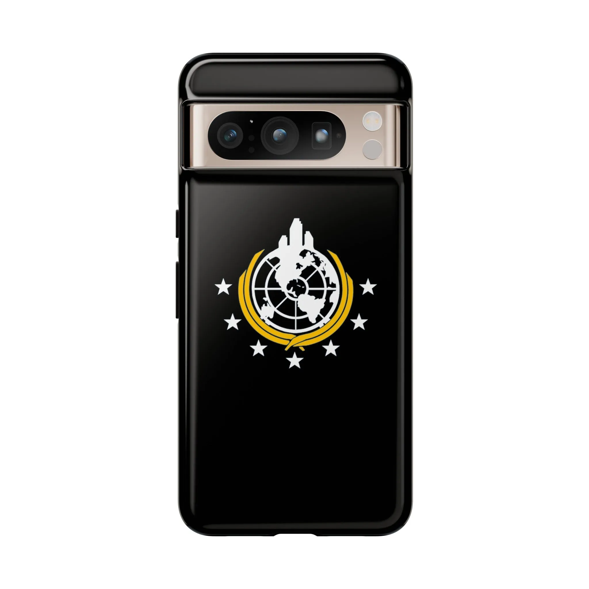 Helldivers 2 Superearth Flag Black Edition Tough Phone Cases Helldiver Gift For Him Her Gamer Game Gifts Birthday Mobile Case Cool Cute Funny Christmas Valentine's