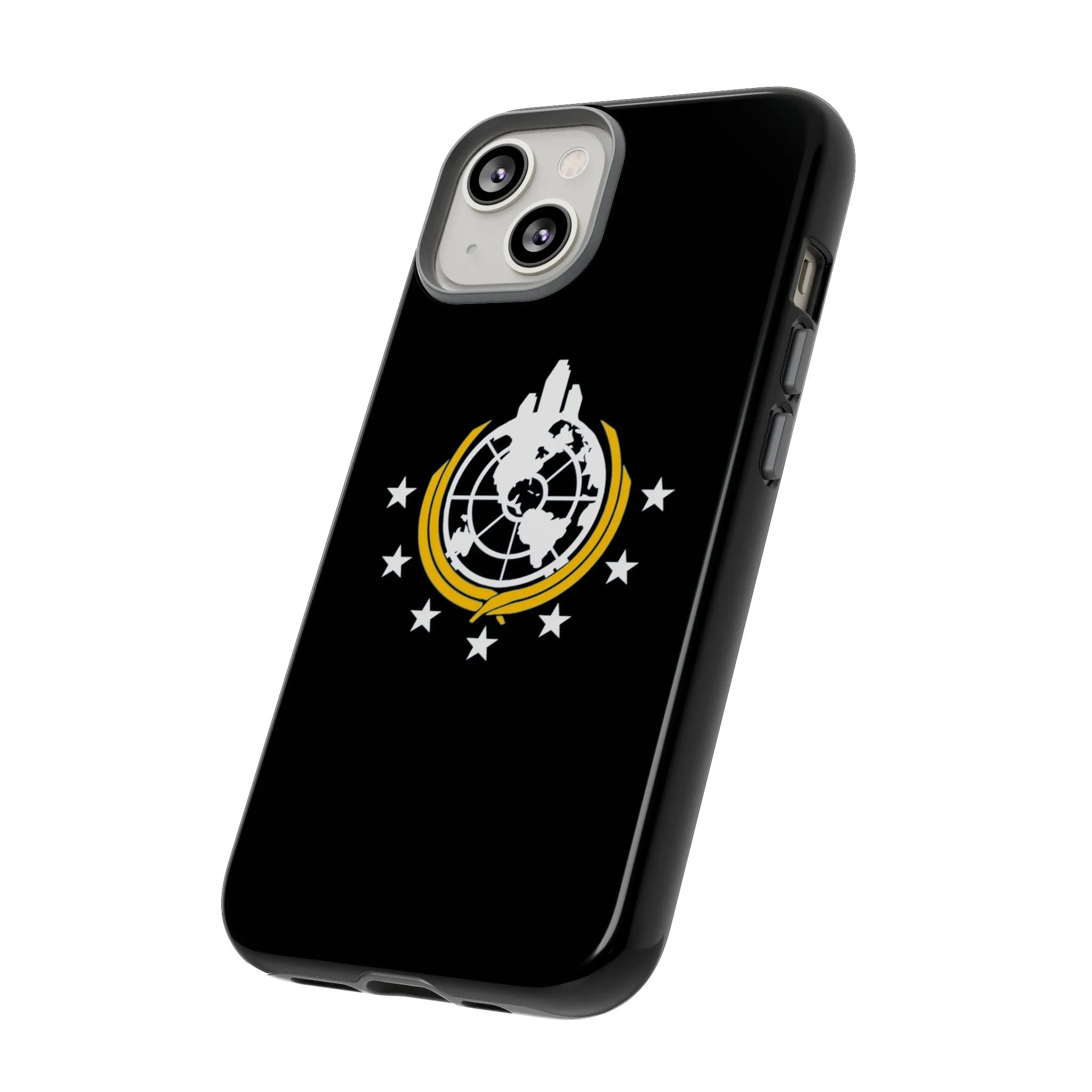 Helldivers 2 Superearth Flag Black Edition Tough Phone Cases Helldiver Gift For Him Her Gamer Game Gifts Birthday Mobile Case Cool Cute Funny Christmas Valentine's