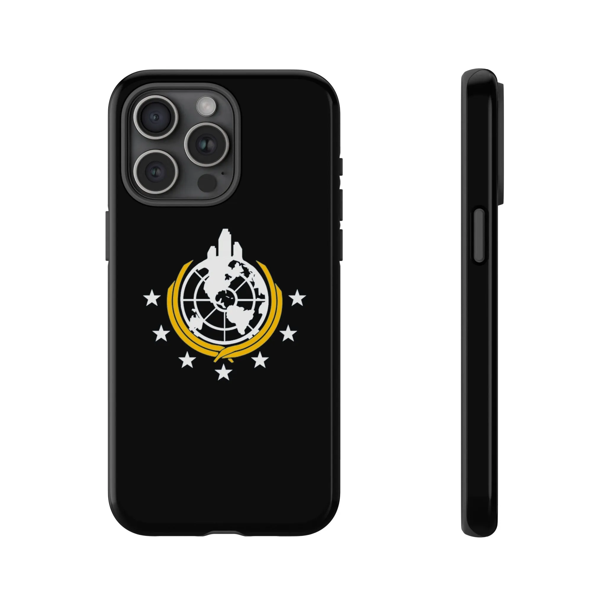 Helldivers 2 Superearth Flag Black Edition Tough Phone Cases Helldiver Gift For Him Her Gamer Game Gifts Birthday Mobile Case Cool Cute Funny Christmas Valentine's