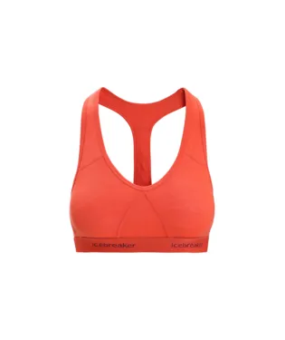 Icebreaker Womens Sprite Racerback Bra Vibrant Earth