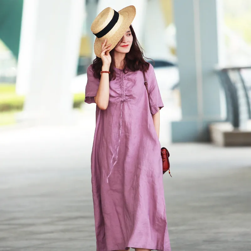 Linen Women Dresses Casual Summer Women Dresses Long Women Dresses MDYP97511