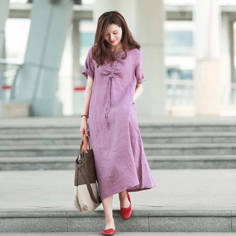 Linen Women Dresses Casual Summer Women Dresses Long Women Dresses MDYP97511