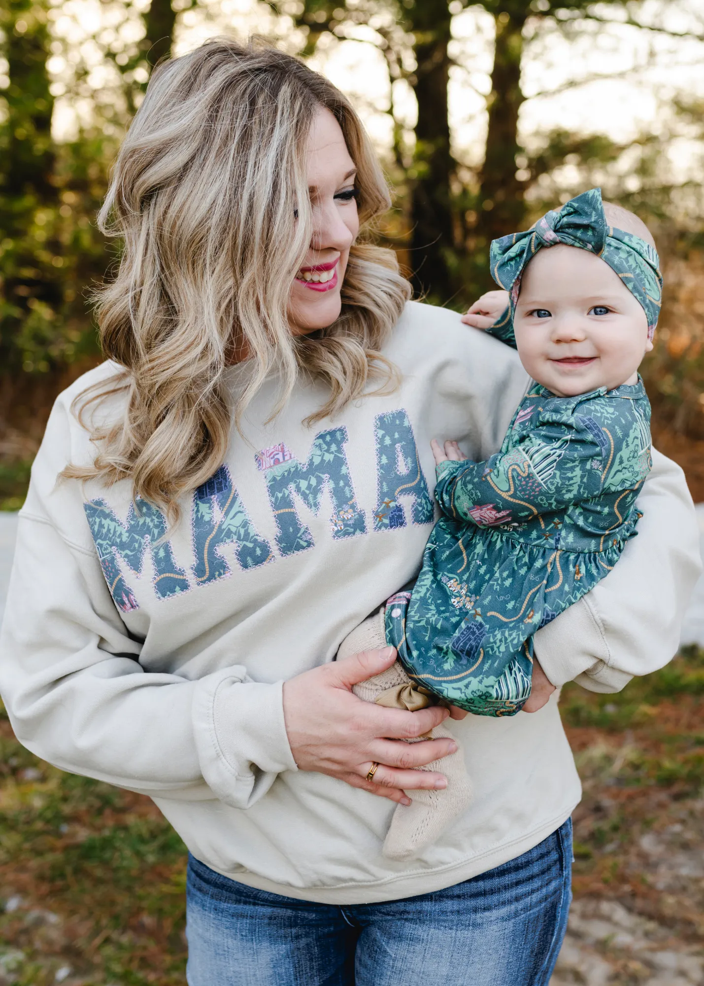 MAMA Crewneck Sweatshirts - Emerald City