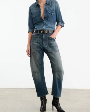 Nili Lotan - Shon Pant in Classic denim