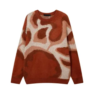 Pre Order:  Drip Art Loose Knitted Sweater