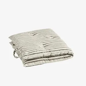 Printed Cotton Mattress 60x100 cm Grey Stripes