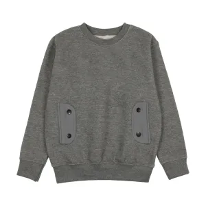 WC199-Snap Sweatshirt-Grey